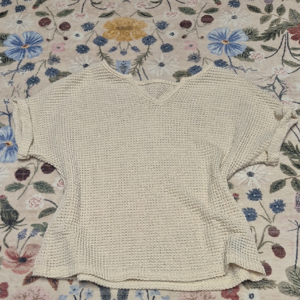 Creme Knit Top